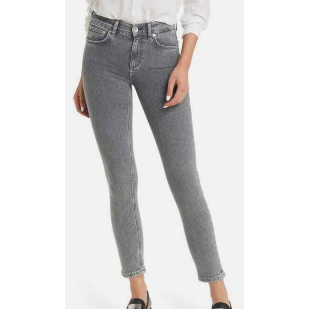 NWT rag & bone Womens Cate Mid-Rise Ankle Skinny Gray Jeans Colby Size 31 $255